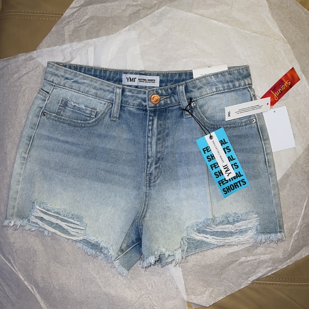7/28 YMI High Rise Jean Shorts
